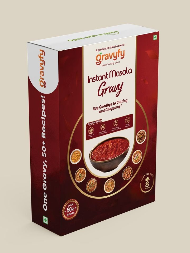 Gravyfy instant gravy box packaging